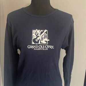 Grand Ole Opry Navy Long Sleeve Shirt -Vintage